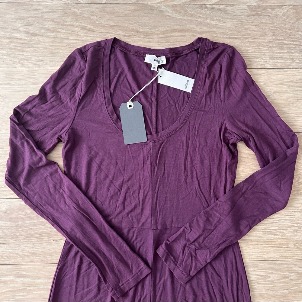 ARITZIA - WILFRED FREE - BOCK DRESS - CARDAMON - SIZE SMALL - Picture 3 of 12